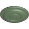Ekena Millwork Niobe Ceiling Medallion (Fits Canopies up to 8 5/8"), Hand-Painted Athenian Green, 18"OD x 1 1/2"P CM18NIAGF - alternate 2